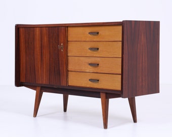 Cómoda con cajones de madera años 60 | Mid Century Dresser Aparador Pasillo Consola Gabinete Retro 70s