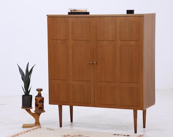 Mid Century Wäscheschrank | Vintage Schrank | 60er Garderobenschrank
