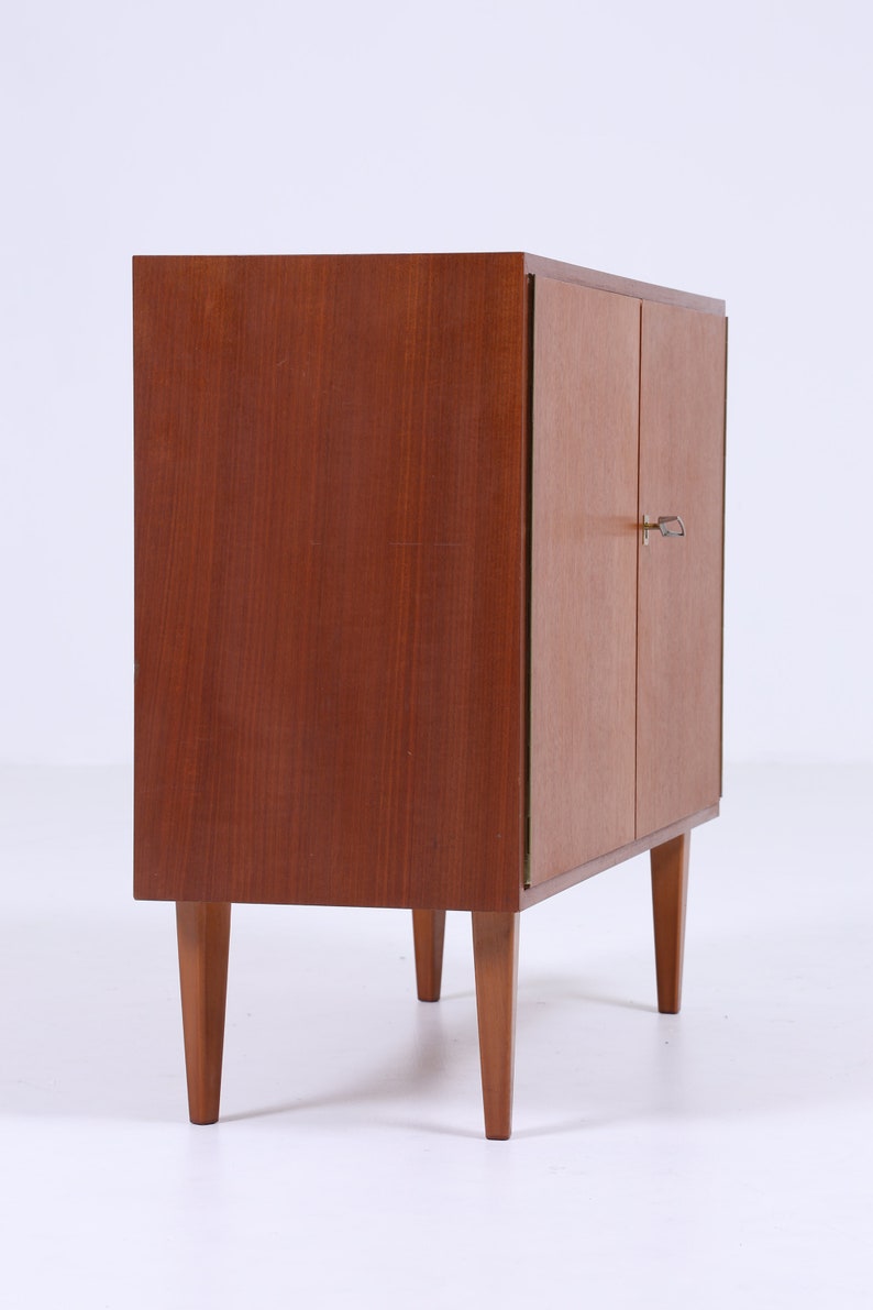 Schmale Vintage Kommode 60er Jahre Mid Century Kleines Sideboard Flurkommode Schrank Retro 70er Bild 6