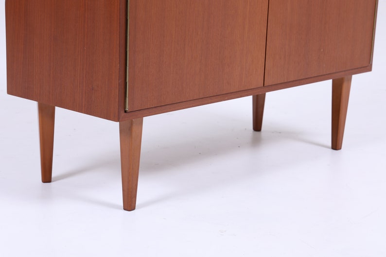 Schmale Vintage Kommode 60er Jahre Mid Century Kleines Sideboard Flurkommode Schrank Retro 70er Bild 10