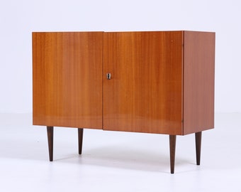 Hochglanz Kommode aus den 60er Jahren | Mid Century Kleines Sideboard Vintage Flurkommode Schrank Retro 70er