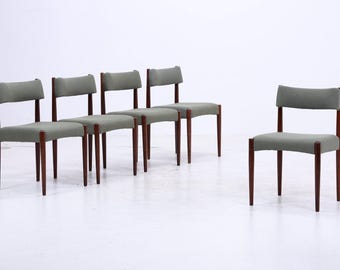 Knud Faerch dining chairs | Bovenkamp Denmark | Set of 5 teak chairs | Danish Modern 1960s