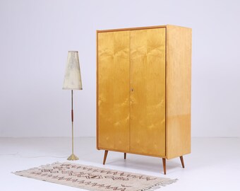 Vintage Kleiderschrank 60er Jahre | Mid Century Retro Möbel | 70er Jahre Wäscheschrank | Mid-Century Design