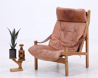 Torbjørn Afdal Hunter Chair | Vintage leather armchair from Norway | Mid-Century Lounge Chair | 1960s
