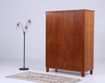 Armadio vintage anni '60 | Mobili retrò di metà secolo | Armadio per biancheria anni '70 | Mobile in legno con scomparti | Design di metà secolo