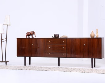 High gloss sideboard 60s | Mid Century sideboard vintage drawers chest of drawers cupboard retro wood