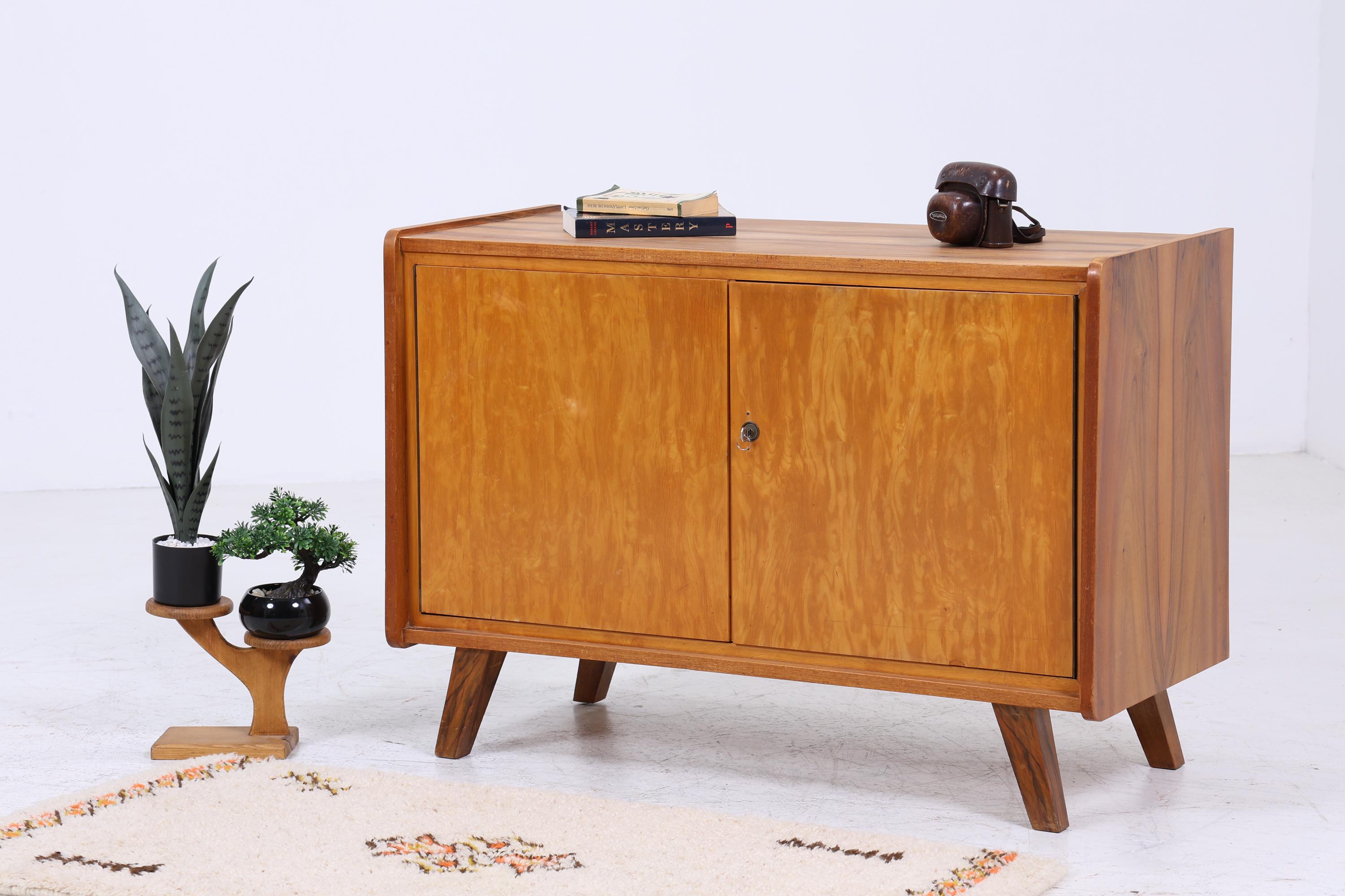Beautiful vintage dresser from the 1960s | Mid-century cabinet | Small sideboard retro wooden storage