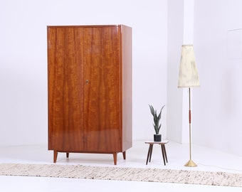 Vintage kledingkast jaren 60 | Retro-meubels uit het midden van de eeuw | Linnenkast uit de jaren 70 | Ontwerp uit het midden van de eeuw
