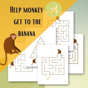 Printable Maze Games for kids, Fun and Challeging Activity Sheets