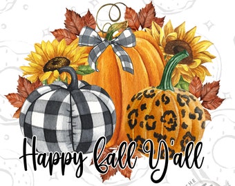 Leopard Print Pumpkin PNG: Fall Sublimation Design (Digital Download
