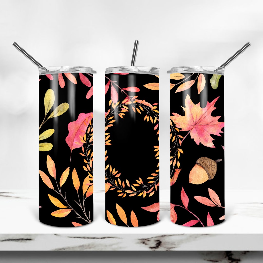Fall Leaves 20 Oz Skinny Tumbler Design Download Sublimation - Etsy