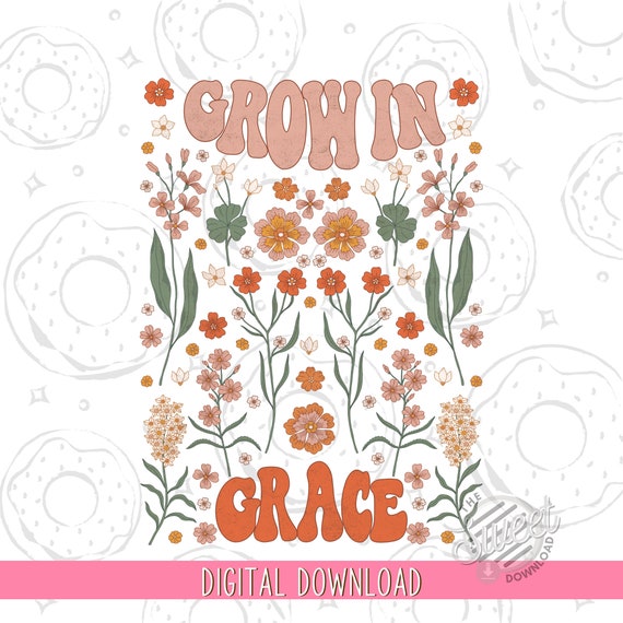 Grown in Grace Groovy Christian Kids T Shirt Grown in Grace Groovy Christian Kids T Shirt
