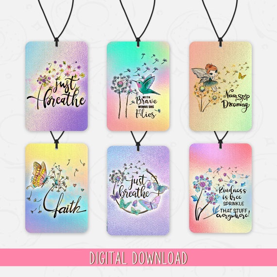 Inspirational Quotes Air Freshener PNG, Dandelion Air Freshener