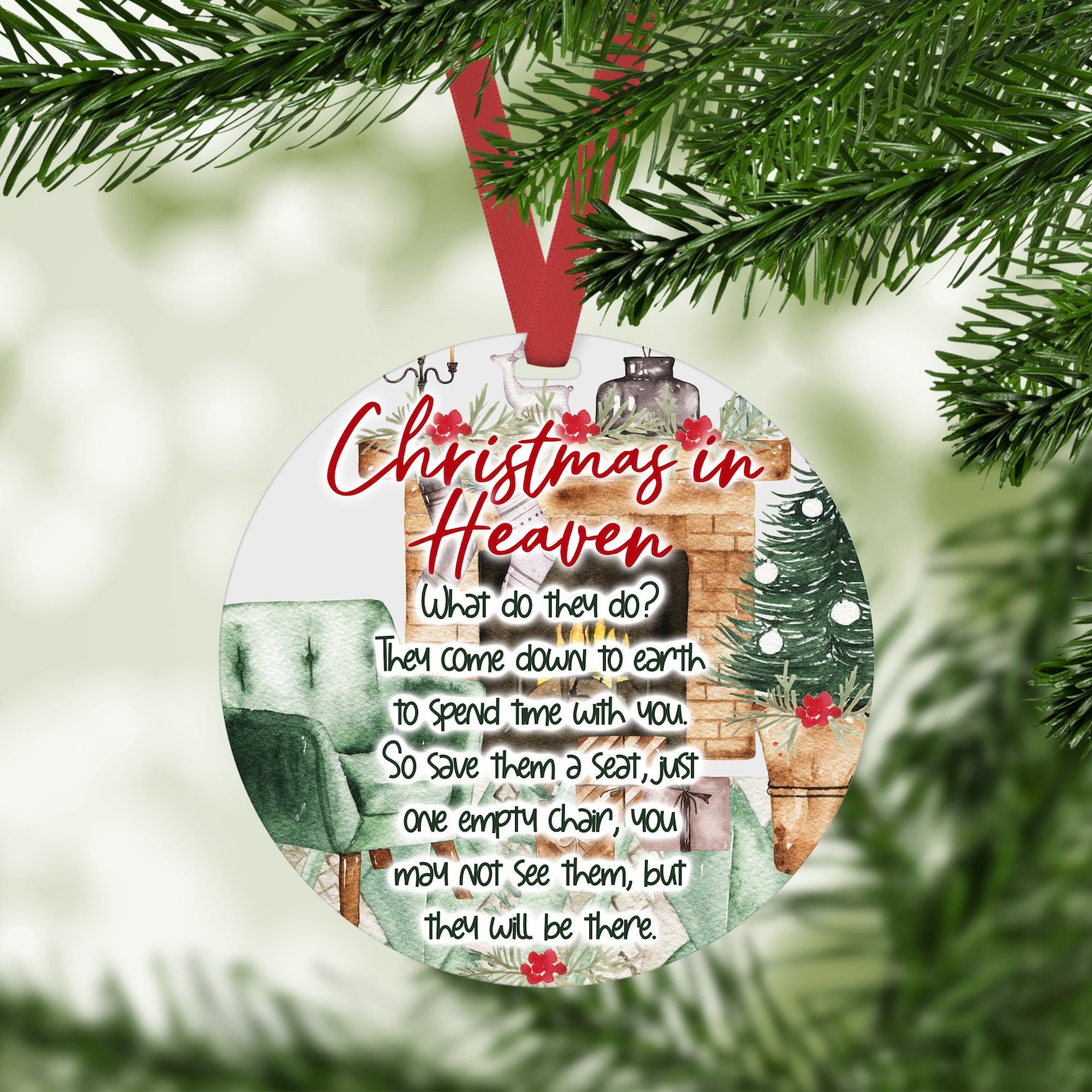 Christmas in Heaven Ornament PNG Christmas in Heaven - Etsy