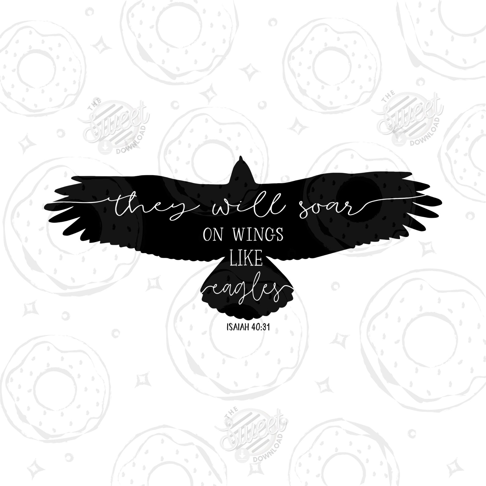 Soar on Wings Like Eagles Isaiah 3041 Christian SVG and PNG Etsy
