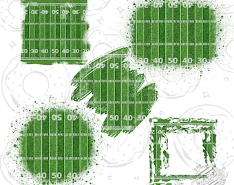Football Field Sublimation Patches, Football Patches PNG, Football Field Background PNG, Bleach Spot Bundle, Sublimation Design Download