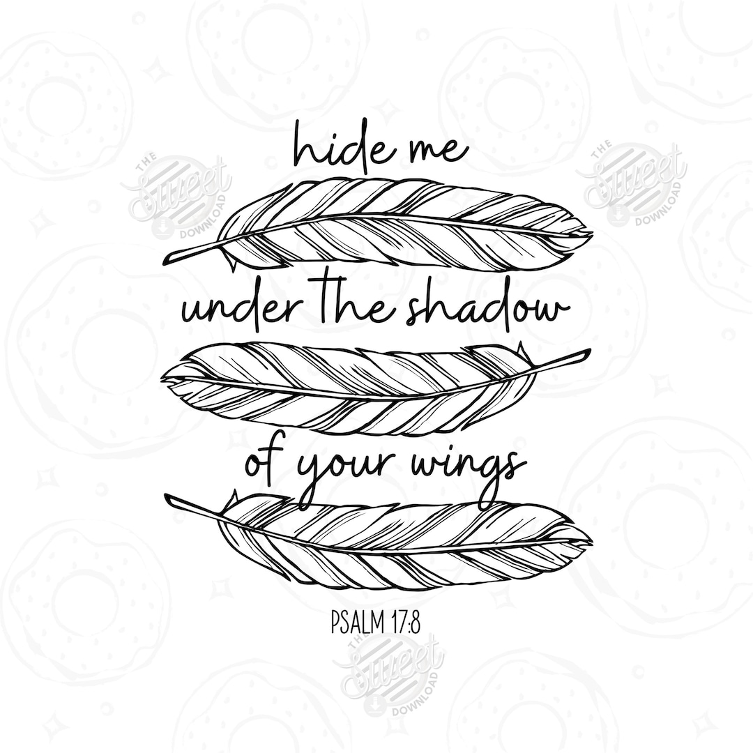 Psalm 17:8 Christian SVG and PNG Faith Based DTF, Bible Verse