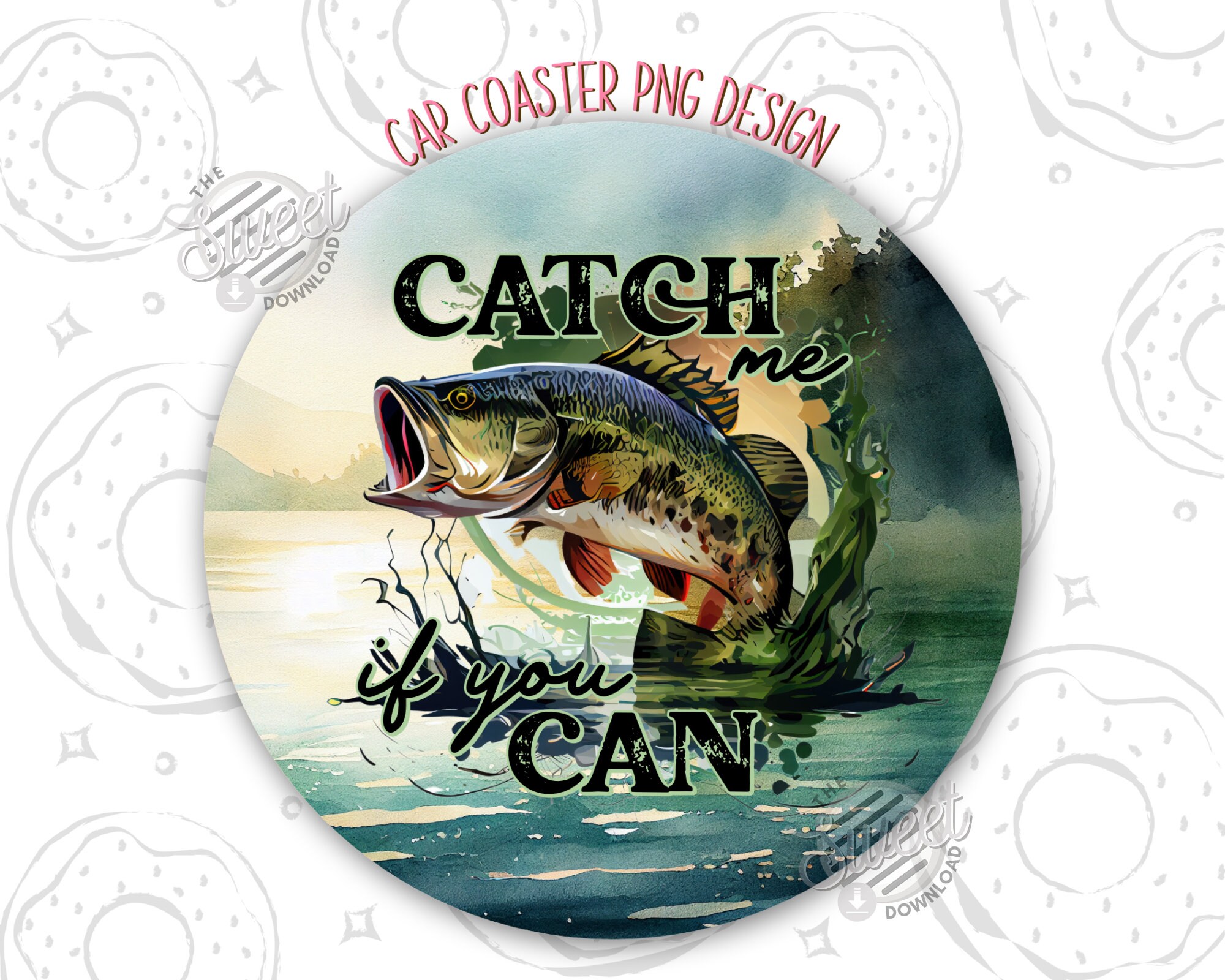 Car Cup Holder Coaster, Fish Coasters, Funny and Cute Coasters, New Car  Gift, Coaster for Car, Punch Needle Car Coaster 
