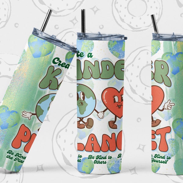 Earth Tumbler PNG, Earth Day Sublimation Tumbler, Save our planet Tumbler Wrap, Stay Green Tumbler Design, Seamless Tumbler Template, Retro