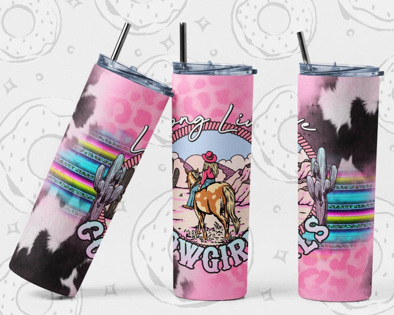 Western Tumbler PNG, Cowgirl Sublimation Tumbler, Cowhide Tumbler Wrap ...