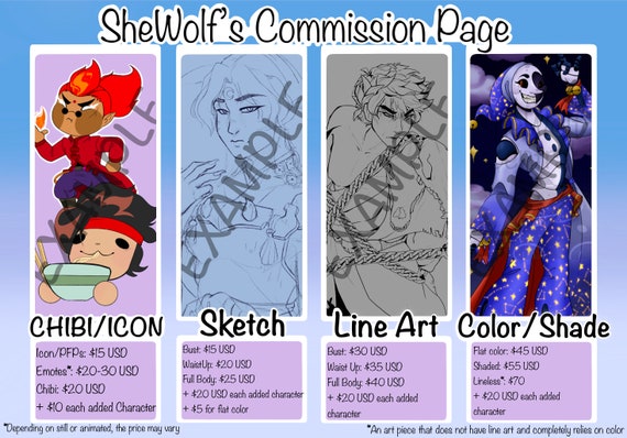 Commission Prices