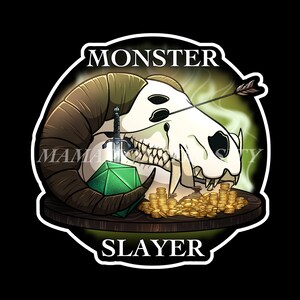 Dungeons and Dragons Class Sticker || Ranger: Monster Slayer