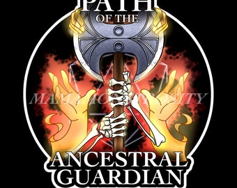 Dungeons and Dragons Class Sticker || Barbarian: Ancestral Guardian