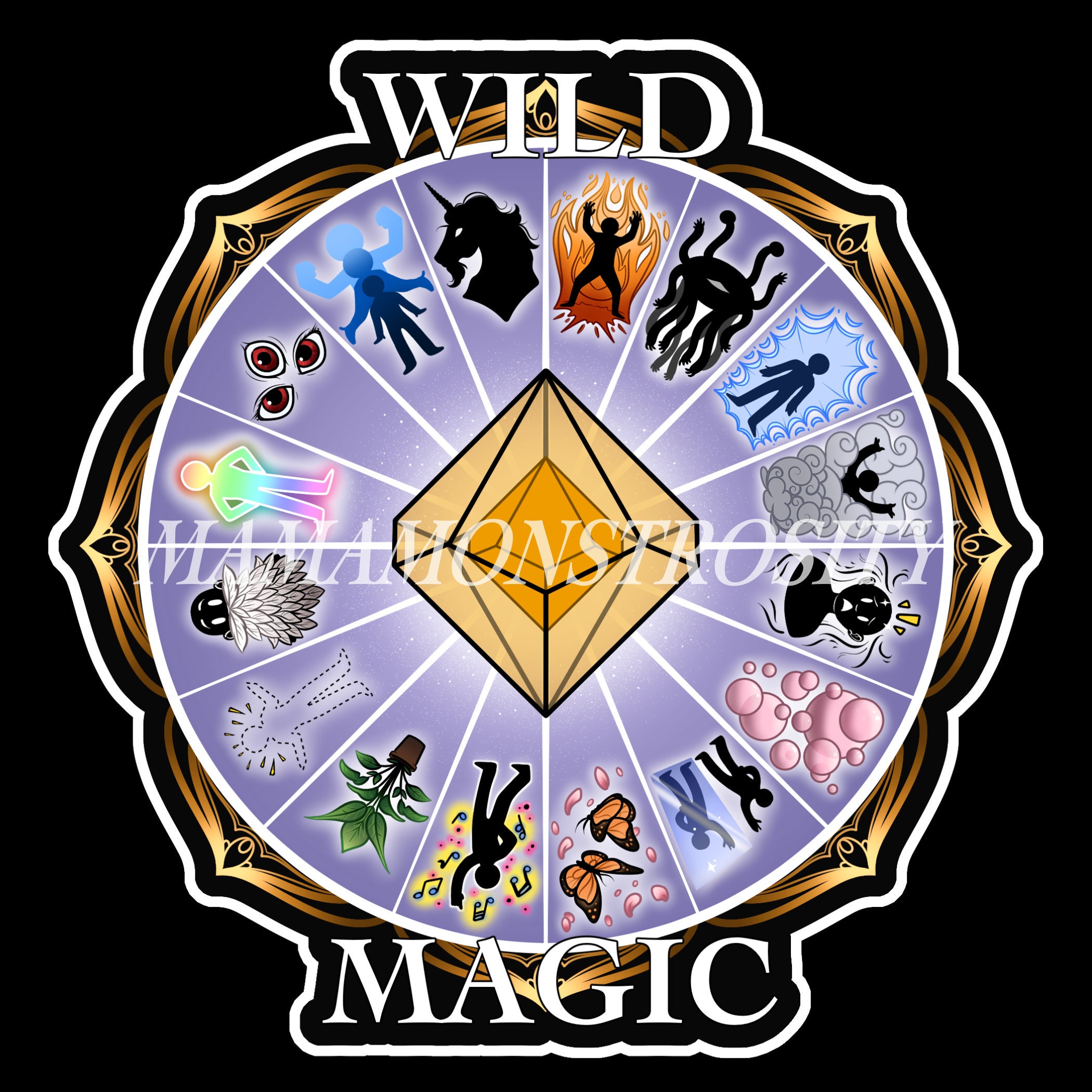 Natural Magic Stickers  Waterproof Druid, Ranger, Wild Magic, Sticker –  Cantrips Media