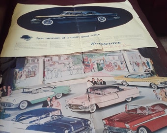 Collectibles - Saturday Evening Post automobile ads from 1950's and 1960's