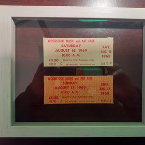 Woodstock Tickets - Reproduktion vom Original