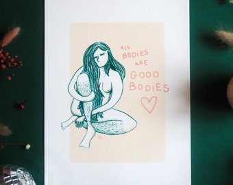 Illustration "All bodies are good bodies"