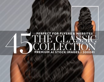 Business Beauty Stock Images for Business Branding, Hair and Beauty Stock Photos, AI Photography 45 Premium Images