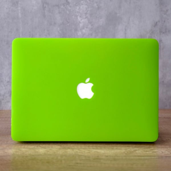 Custodia MacBook verde fluorescente, MacBook Air 11'', MacBook 12'', MacBook Air 13'', MacBook Pro 13'', MacBook Pro 13''/15'', MacBook Pro 16''