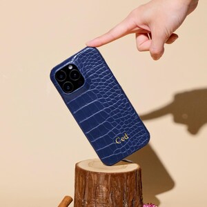 Funda de piel con estampado de cocodrilo para iPhone 18 17 16 15 14 13 12 11 Pro, iPhone 12 mini, iPhone XR / iPhone XS Max, iPhone 7/8 Plus.
