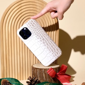Krokodildruck Leder iPhone 16 15 14 13 12 11 Pro Fall, iPhone 12 Mini Fall, iPhone XR Hülle, iPhone XS Max Hülle, beste Weihnachtsgeschenke