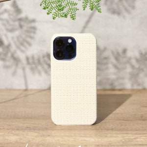 Hell Beige Leder iPhone Hülle, 15-11 Pro Hülle, iPhone 12 Hülle, iPhone XR Hülle, iPhone XS Max Hülle, iPhone7/8Plus Creme Handyhülle