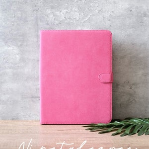 Vintage Pink Matte Vegan Leather iPad case, iPad Pro 2022/21, iPad Air 5,4,3,2,1, iPad 2022/2021/2020, iPad 2018/2017, iPad mini6,5,4 image 1