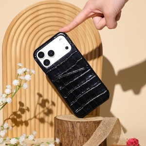 Black Cardholder iPhone 17 16 15 14 13 12 Pro case, iPhone 12 mini case, iPhone XR case, iPhone XS Max Case, iPhone7/8Plus case, iPhone Case