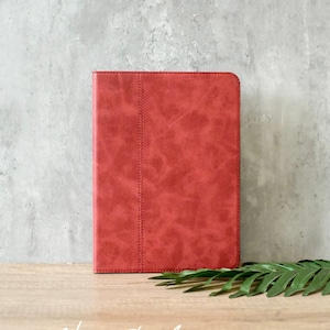 Custodia in vera pelle rossa per iPad, custodia per iPad Pro 2024, 2022, 2021, iPad Air 2024, iPad Air5,4,3,2,1, iPad 2022, 2021, 2020, 2019, iPad mini6,5,4