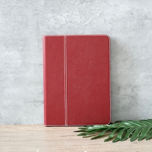 Custodia in vera pelle rossa per iPad, custodia per iPad Pro 2022, 2021, iPad Air 5,4,3,2,1, iPad 2022, 2021, 2020, 2019, iPad mini6,5,4