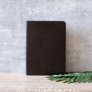 Custodia in vera pelle marrone scuro per iPad, custodia per iPad Pro 2024, 2022, 2021, iPad Air 2024, iPad Air 5,4,3,2,1, iPad 2022-19, iPad mini6,5,4,3,2,1