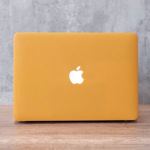 Custodia MacBook giallo-arancione / Custodia antiurto resistente in ambra calda / MacBook Pro / Air 12/13/14/15/16 / Custodia per M1/M2/M3/M4 2020-2023-2025