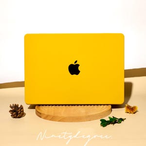 Yellow Orange MacBook Case | Durable Shockproof Cover in Warm Amber | MacBook Pro /Air 12/13/14/15/16 | Cover for M1/M2/M3/M4/M5 2020-2026 image 3