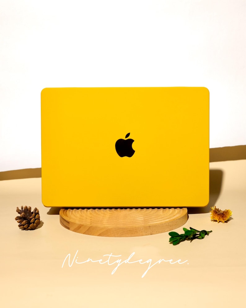 Yellow Orange MacBook Case | Durable Shockproof Cover in Warm Amber | MacBook Pro /Air 12/13/14/15/16 | Cover for M1/M2/M3/M4/M5 2020-2026 image 3