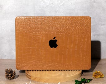 MacBook Tasche in Krokodilprägung: Stoßfeste Laptop Hülle für Pro/Air