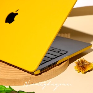 Yellow Orange MacBook Case | Durable Shockproof Cover in Warm Amber | MacBook Pro /Air 12/13/14/15/16 | Cover for M1/M2/M3/M4/M5 2020-2026 image 6
