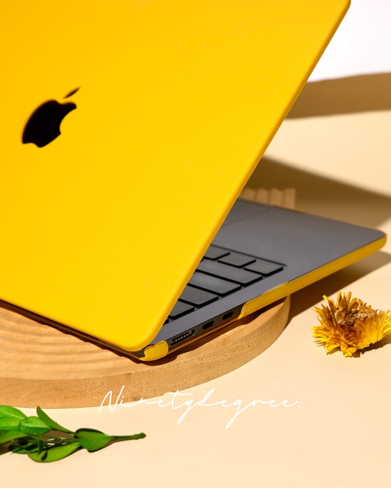 Yellow Orange MacBook Case | Durable Shockproof Cover in Warm Amber | MacBook Pro /Air 12/13/14/15/16 | Cover for M1/M2/M3/M4/M5 2020-2026 image 6