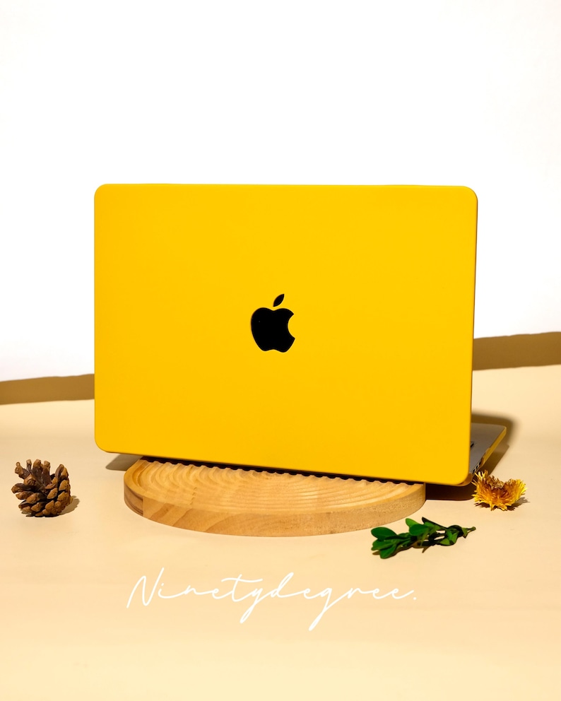 Yellow Orange MacBook Case | Durable Shockproof Cover in Warm Amber | MacBook Pro /Air 12/13/14/15/16 | Cover for M1/M2/M3/M4/M5 2020-2026 image 1