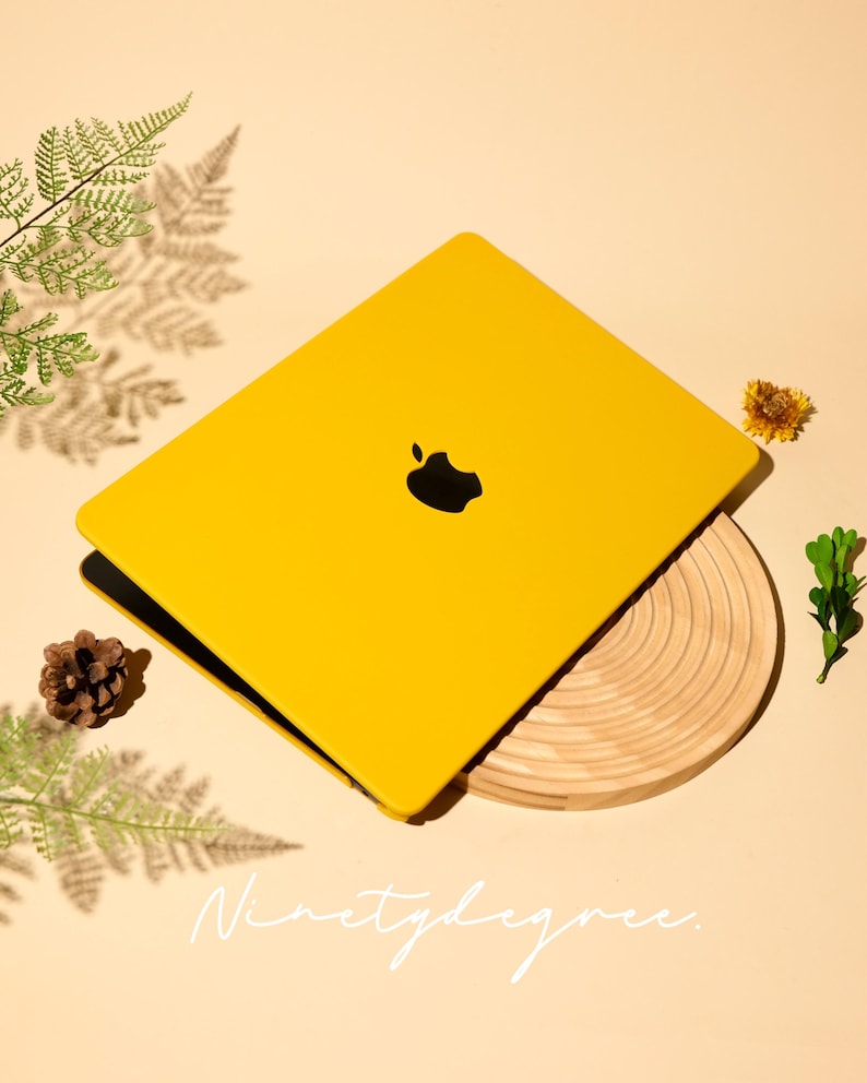 Yellow Orange MacBook Case | Durable Shockproof Cover in Warm Amber | MacBook Pro /Air 12/13/14/15/16 | Cover for M1/M2/M3/M4/M5 2020-2026 image 7
