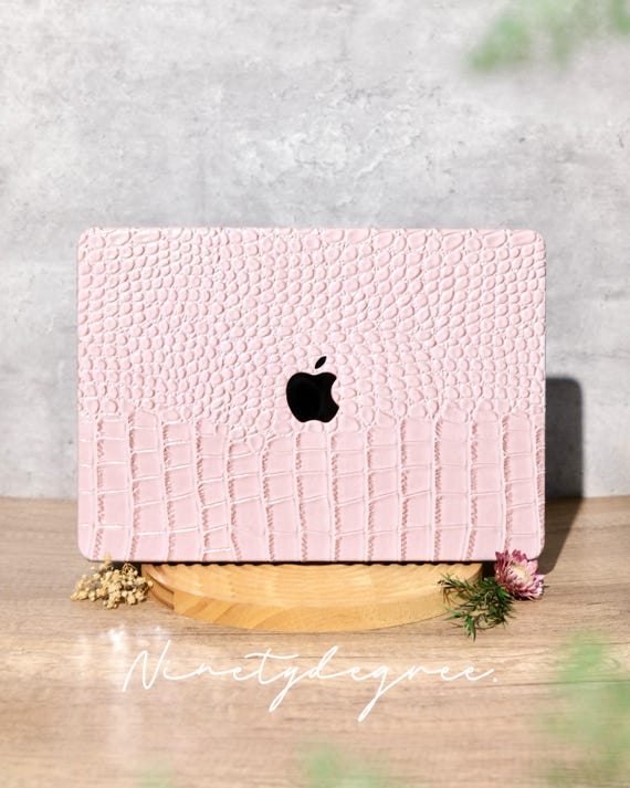 Creamy Pink Crocodile Print Case, MacBook Air 11'', MacBook 12